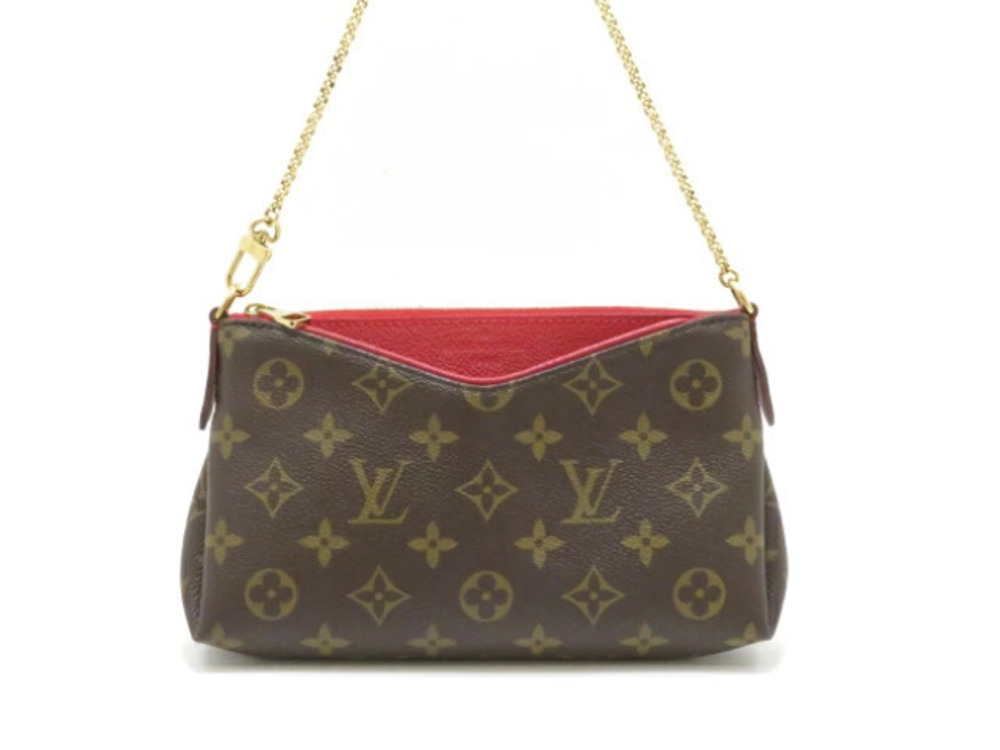 Louis Vuitton Pallas Clutch Monogram Cerise Red